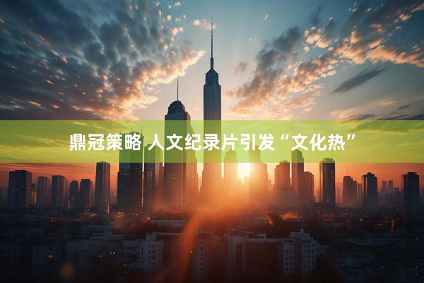 鼎冠策略 人文纪录片引发“文化热”